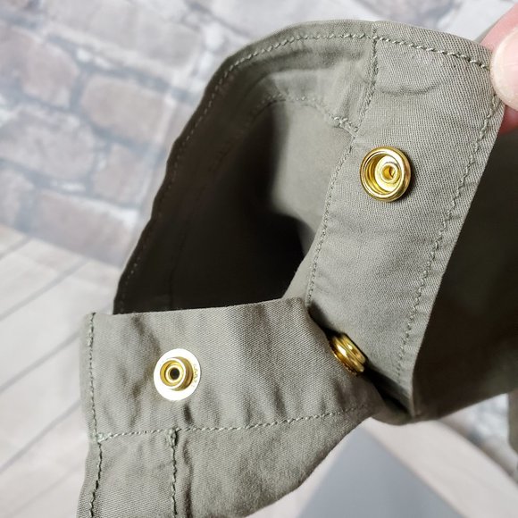 Chico's Cotton Jacket Blazer Olive Size 1 (8/10 M) - Picture 11 of 15